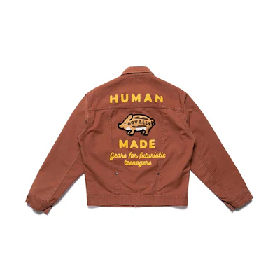 Human Made Pig Embroidery Classic Logo Collared Jacket - HM20JK005