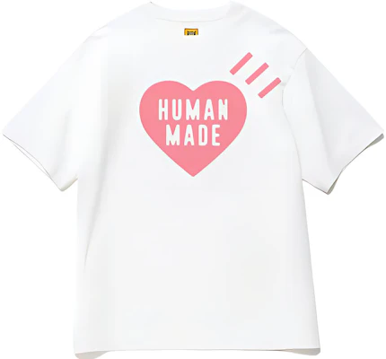 HUMAN MADE 粉色心形标志宽松短袖T恤男女同款。 HM25TE0520 Buy HUMAN MADE 粉色心形标志宽松短袖T恤男女同款。 HM25TE0520