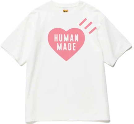 HUMAN MADE 粉色心形标志宽松短袖T恤男女同款。 HM25TE0520 Order HUMAN MADE 粉色心形标志宽松短袖T恤男女同款。 HM25TE0520