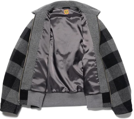 HUMAN MADE 格纹拉链夹克卡通熊印花男女休闲外套 HM24JK019 Shop HUMAN MADE 格纹拉链夹克卡通熊印花男女休闲外套 HM24JK019