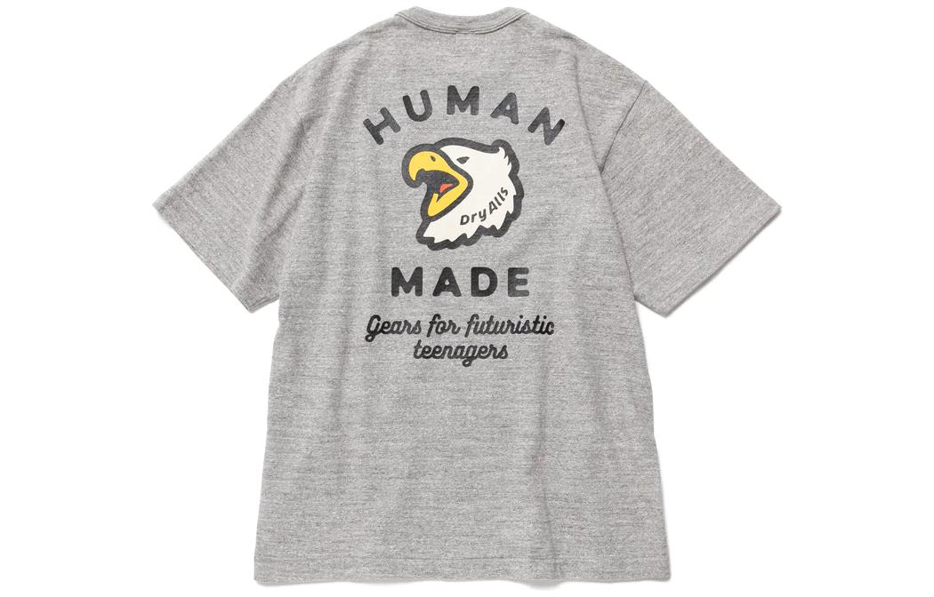 HUMAN MADE Pocket SS22 Eagle Print Ape Logo Short Sleeve T-Shirt . HM24CS003