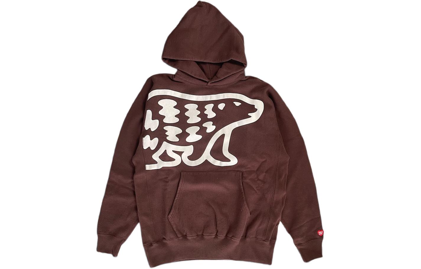 Order HUMAN MADE Hoodie Unisex Cetak Beruang Kutub SS21 HM21CS006
