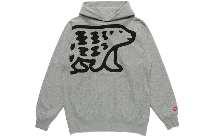 Lookbook HUMAN MADE Hoodie Unisex Cetak Beruang Kutub SS21 HM21CS006