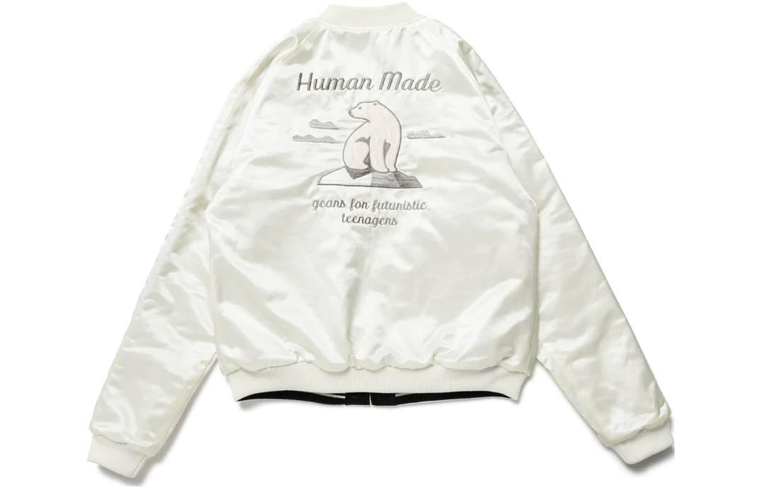 HUMAN MADE Reversible Polar Bear Embroidered Jacket Unisex White HM24JK016 圖 3