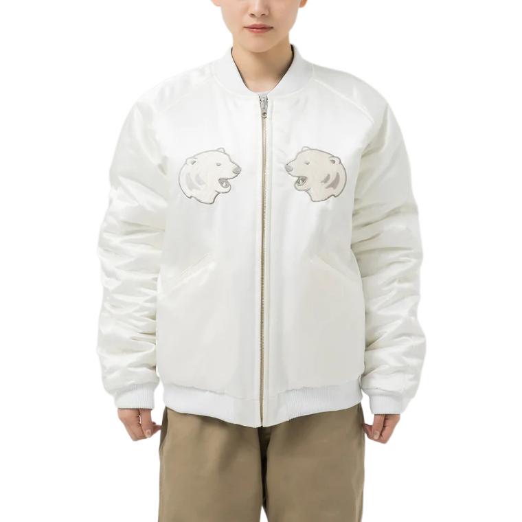 HUMAN MADE Reversible Polar Bear Embroidered Jacket Unisex White HM24JK016 圖 7