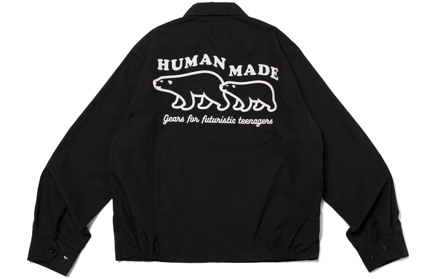 Lookbook HUMAN MADE 第26季植絨心型標誌長袖印花外套 男女適用 HM26JK004