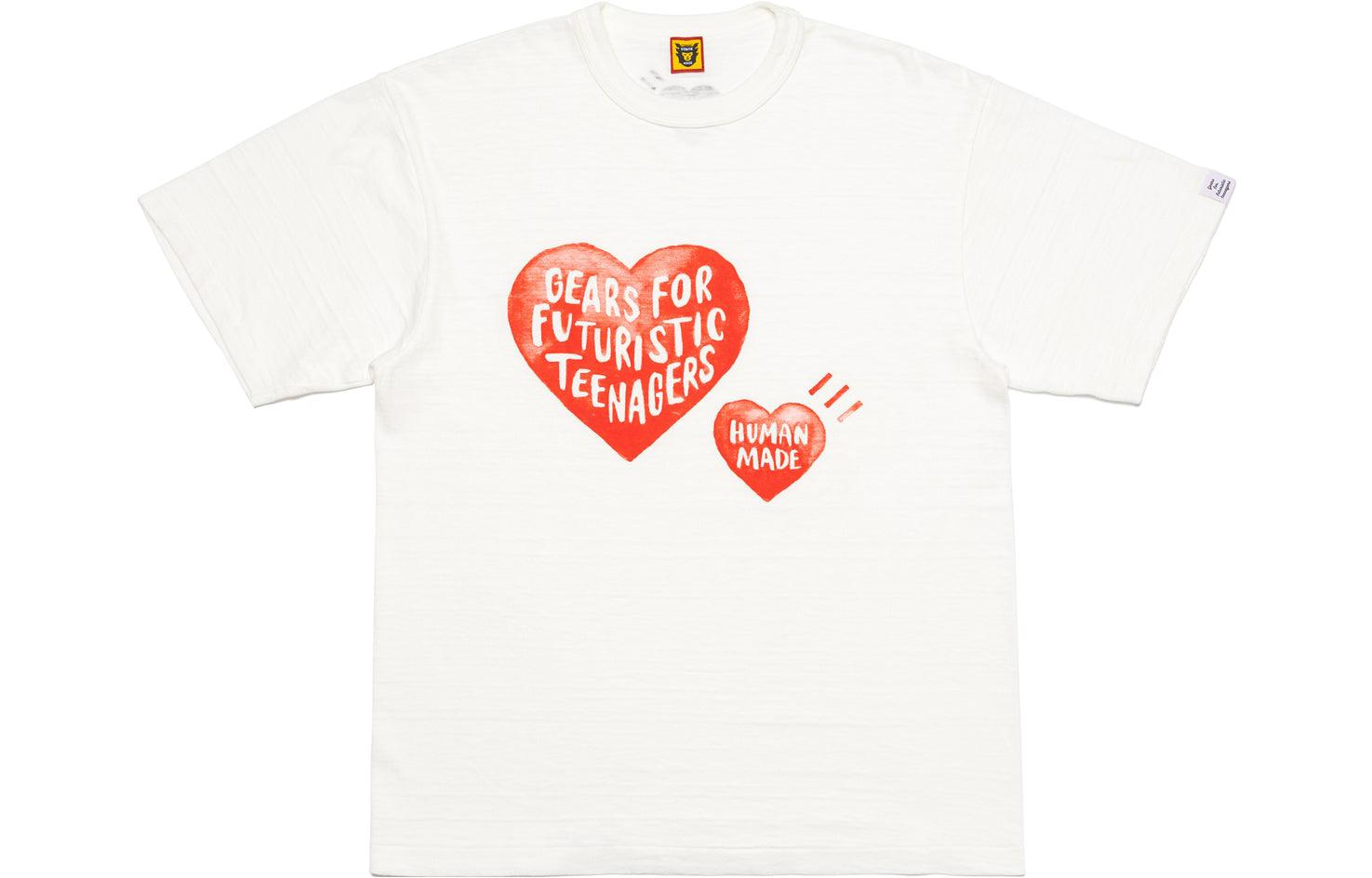 Order HUMAN MADE Season 26 Heart Print Unisex Casual Short Sleeve T-Shirt. HM26TE004