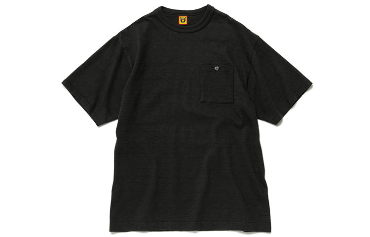Shop HUMAN MADE 純色短袖圓領T恤 HM23CS023