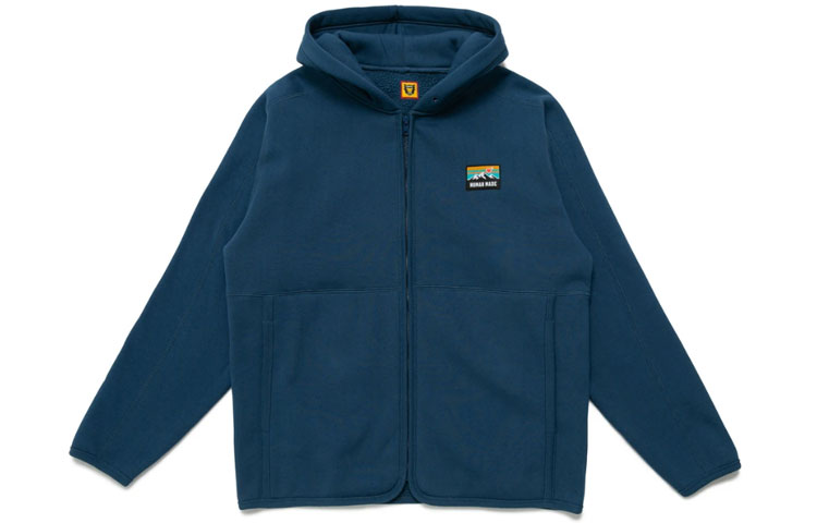 Human Made Solid Color Zip-Up Hoodie Jacket HM22CS028