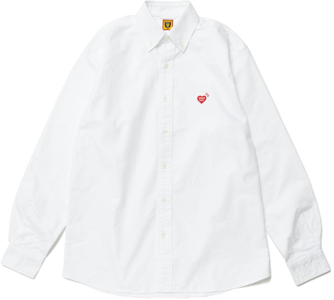 human-made-solid-heart-logo-embroidered-oxford-long-sleeve-shirt-unisex-hm-25-sh-005