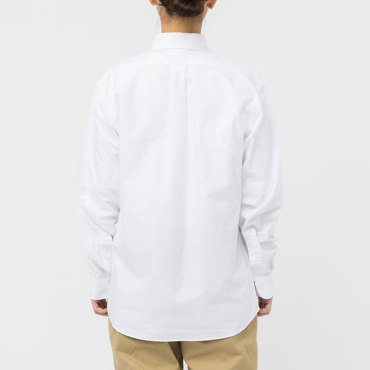 Purchase 휴먼메이드 솔리드 하트 로고 자수 옥스포드 긴팔 셔츠 유니섹스 HM25SH005