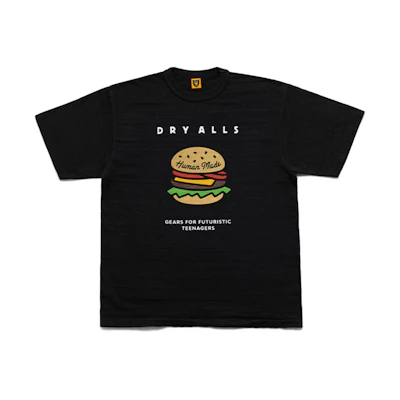 HUMAN MADE SS20 T-Shirt with Hamburger Graphic Print HM20TE011