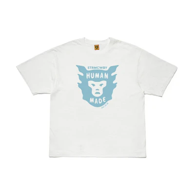 HUMAN MADE SS21 Ape Head Logo Cartoon Print Unisex T-Shirt. HM21TE0601