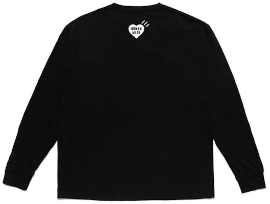 Camiseta Negra Manga Larga Unisex HUMAN MADE SS21 con Estampado de Pato. HM21CS017 Lookbook Camiseta Negra Manga Larga Unisex HUMAN MADE SS21 con Estampado de Pato. HM21CS017