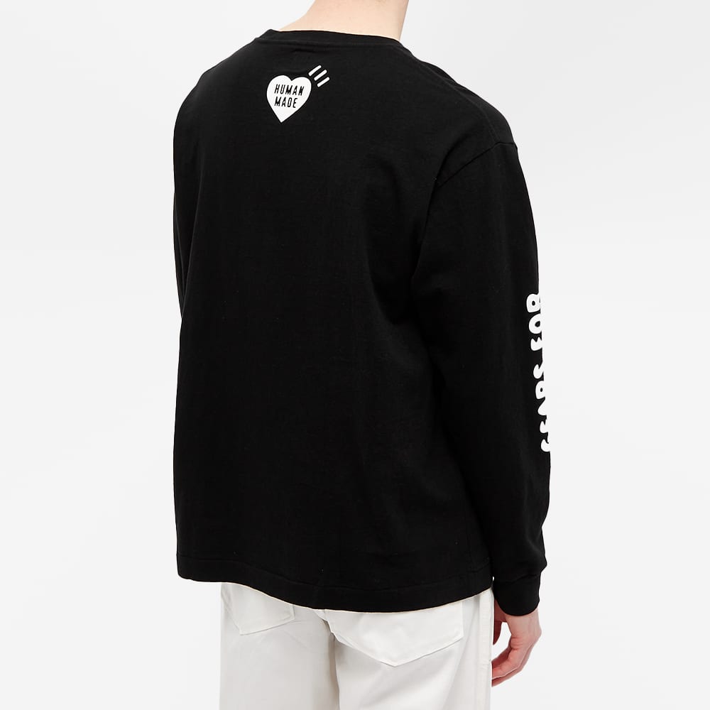 Details for Camiseta Negra Manga Larga Unisex HUMAN MADE SS21 con Estampado de Pato. HM21CS017