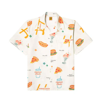 HUMAN MADE SS21 Food Print Hawaiian Short Sleeve Shirt Unisex Multi-Color HM21SH009