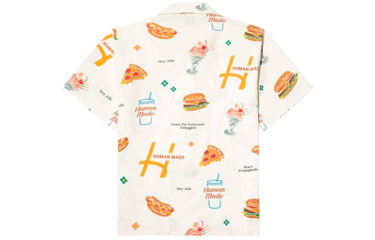 Lookbook HUMAN MADE SS21 Food Print Hawaiian Short Sleeve Shirt Unisex Multi-Color HM21SH009
