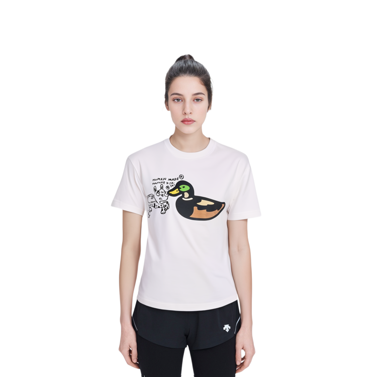 HUMAN MADE SS21 Green Duck Graffiti Unisex White T-Shirt. XX20TE002 圖 5