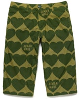 HUMAN MADE SS21 Heart Print Cropped Casual Pants Unisex HM21PT007 HUMAN MADE SS21 Heart Print Cropped Casual Pants Unisex HM21PT007