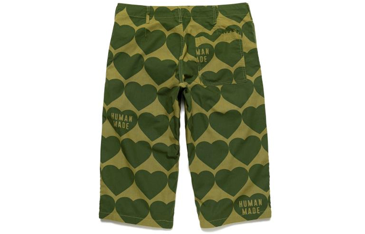Lookbook HUMAN MADE SS21 Heart Print Cropped Casual Pants Unisex HM21PT007