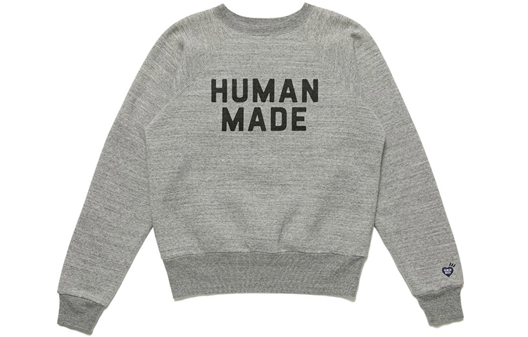 Human Made SS21 Logo Print Crewneck Sweatshirt Unisex - Gray HM21CS005