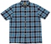 Shop HUMAN MADE SS21 Plaid Short Sleeve Shirt with Duck Logo Embroidery Unisex HM21SH010