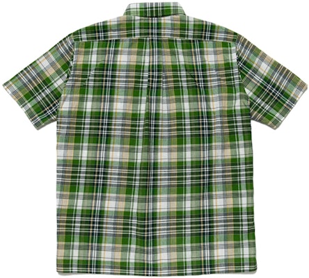 HUMAN MADE SS21 Plaid Short Sleeve Shirt with Duck Logo Embroidery Unisex HM21SH010 Sizing HUMAN MADE SS21 Plaid Short Sleeve Shirt with Duck Logo Embroidery Unisex HM21SH010