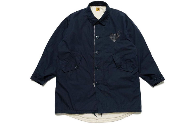 Human Made SS21 Solid Logo Military Jacket Navy Blue () HM21JK006