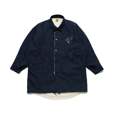 Human Made SS21 Solid Logo Military Jacket Navy Blue () HM21JK006
