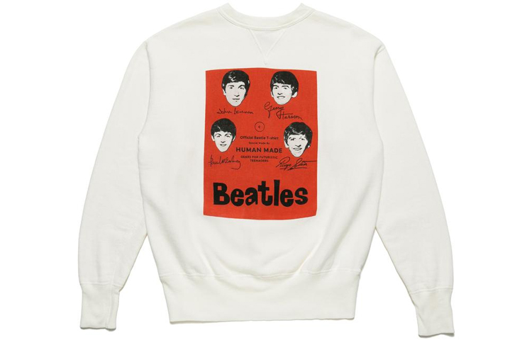 Human Made SS21 The Beatles Crewneck Sweatshirt Unisex White HM21CS004