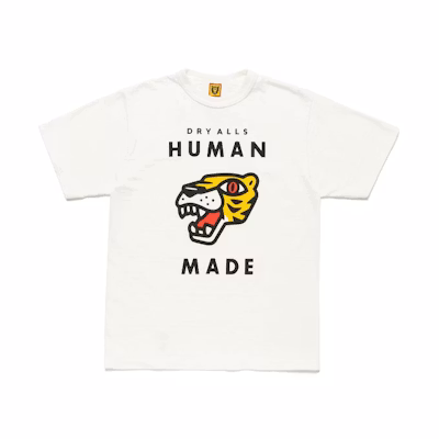 HUMAN MADE SS21 Tiger Graphic Print Unisex Crewneck Short Sleeve T-Shirt HM21TE009