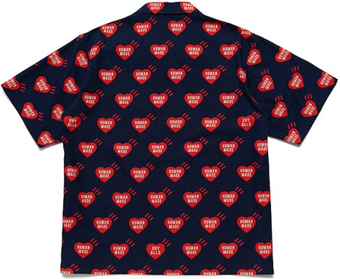 HUMAN MADE SS22 All-Over Heart Logo Short Sleeve Shirt Unisex. HM23SH012 Purchase HUMAN MADE SS22 All-Over Heart Logo Short Sleeve Shirt Unisex. HM23SH012