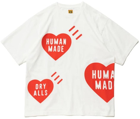 HUMAN MADE SS22 Alphabet Heart Print Loose-Fit Unisex Tee HM23TE024 Order HUMAN MADE SS22 Alphabet Heart Print Loose-Fit Unisex Tee HM23TE024