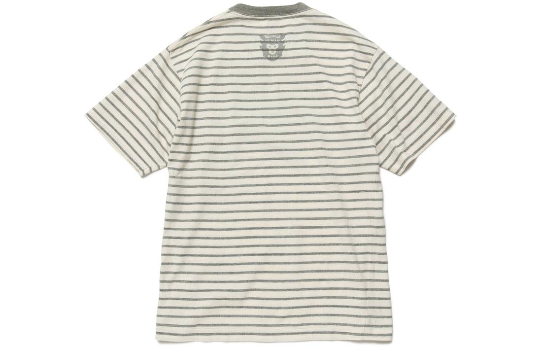 Lookbook HUMAN MADE SS22 条纹爱心印花男女同款圆领T恤 HM23CS028