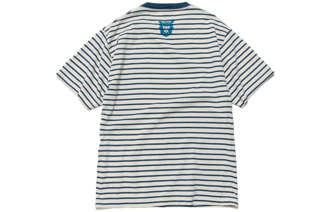 Purchase HUMAN MADE SS22 条纹爱心印花男女同款圆领T恤 HM23CS028