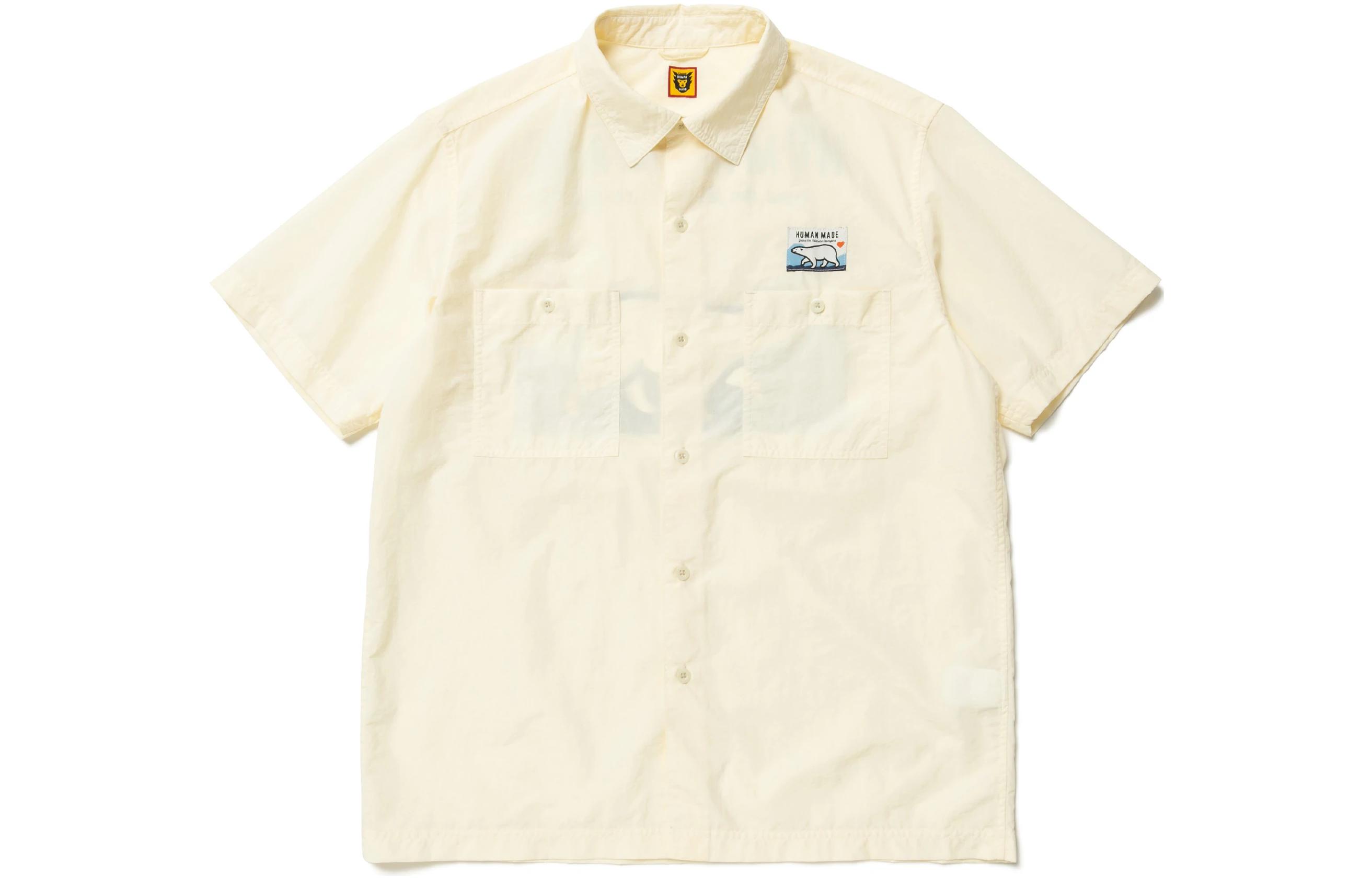 HUMAN MADE SS22 Cartoon Bear Graphic Short Sleeve Shirt for Men. HM23SH015 圖 3