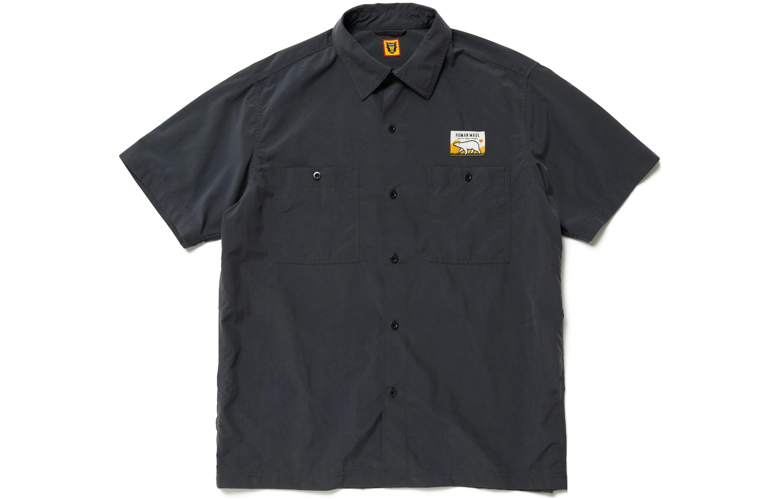 HUMAN MADE SS22 Cartoon Bear Graphic Short Sleeve Shirt for Men. HM23SH015 圖 5