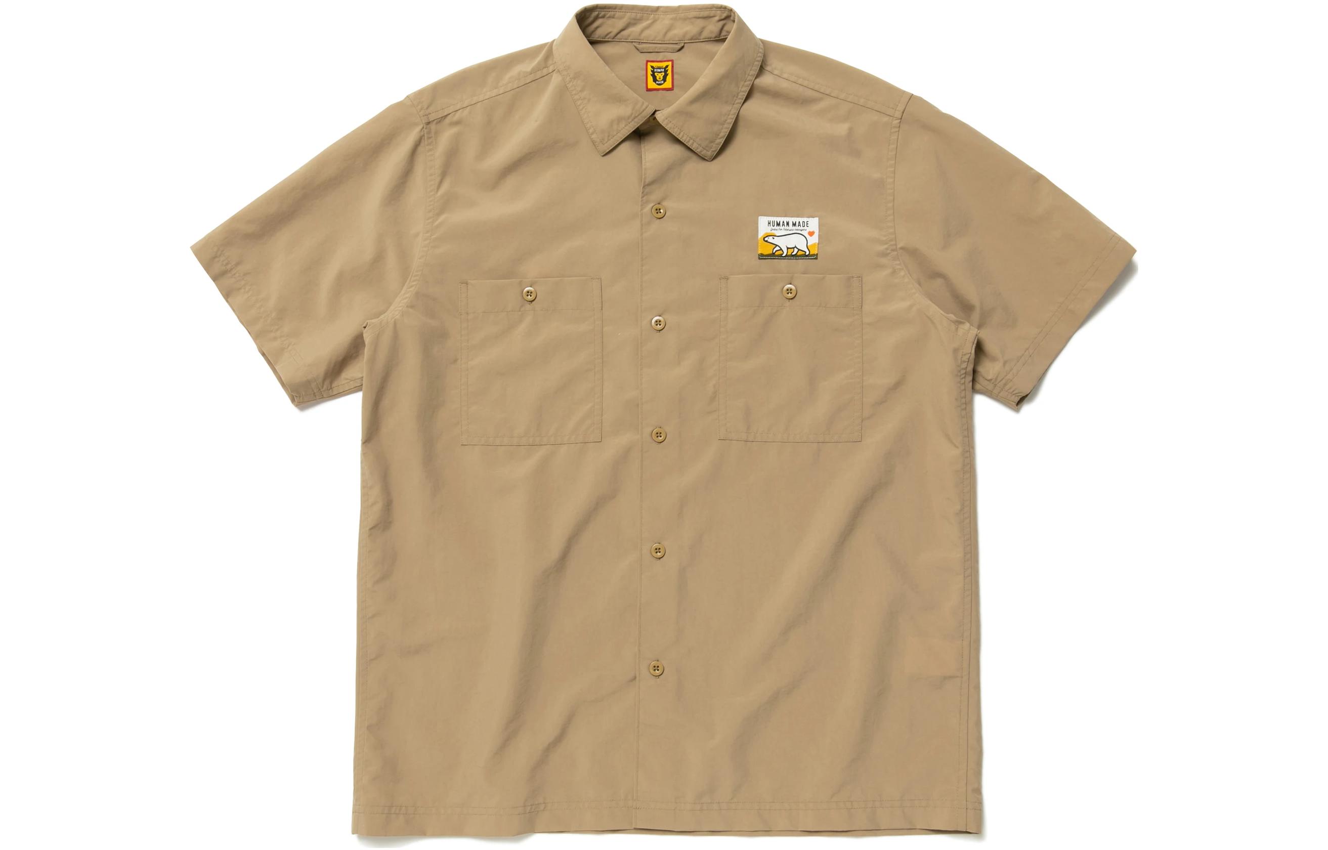 HUMAN MADE SS22 Cartoon Bear Graphic Short Sleeve Shirt for Men. HM23SH015 圖 7