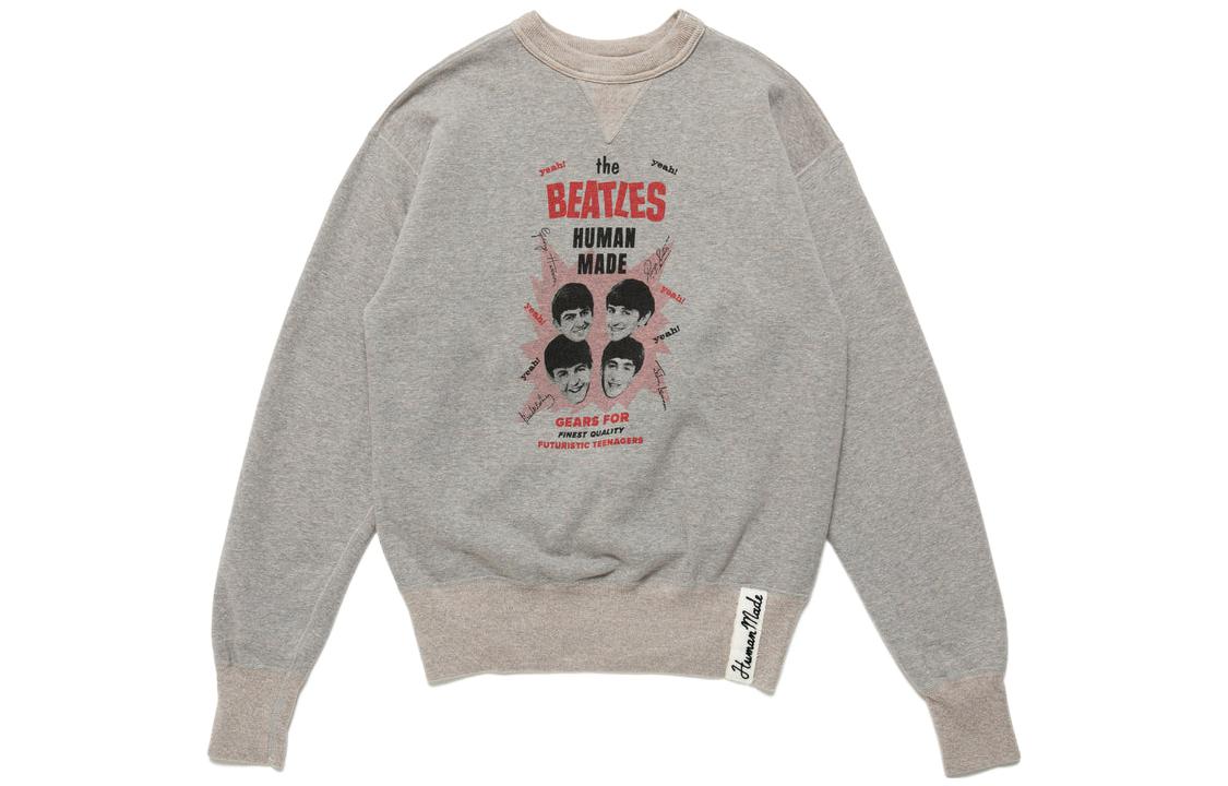 Human Made SS22 Graphic Print Pullover Sweatshirt Unisex Grey HM23CS008