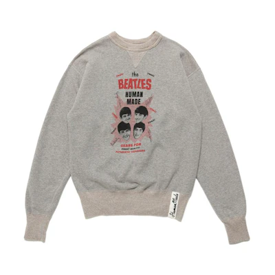 Human Made SS22 Graphic Print Pullover Sweatshirt Unisex Grey HM23CS008