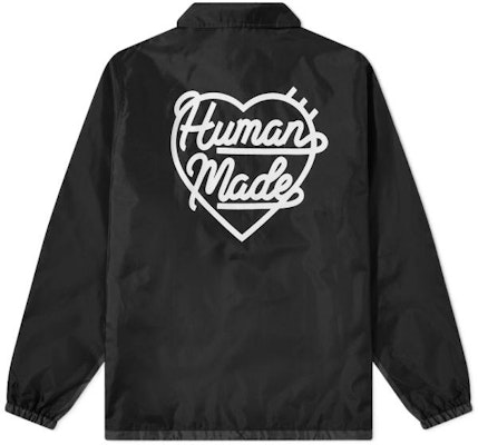 HUMAN MADE SS22 Jaket Polo Hitam Logo Hati untuk Pria HM23JK011 Lookbook HUMAN MADE SS22 Jaket Polo Hitam Logo Hati untuk Pria HM23JK011