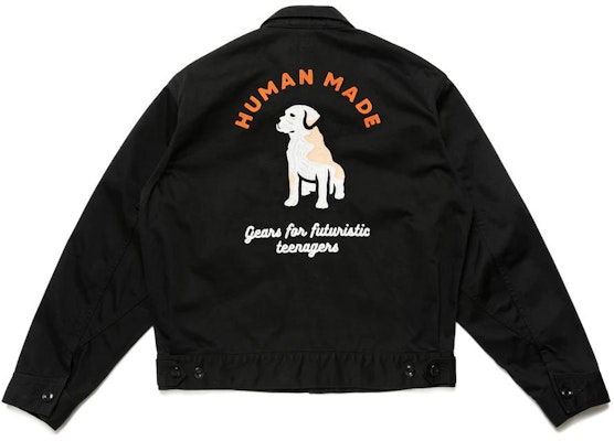 HUMAN MADE SS22 Labrador Dog Embroidered Zip Workwear Jacket Unisex HM23JK004 Lookbook HUMAN MADE SS22 Labrador Dog Embroidered Zip Workwear Jacket Unisex HM23JK004
