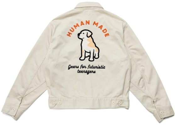 HUMAN MADE SS22 Labrador Dog Embroidered Zip Workwear Jacket Unisex HM23JK004 Purchase HUMAN MADE SS22 Labrador Dog Embroidered Zip Workwear Jacket Unisex HM23JK004