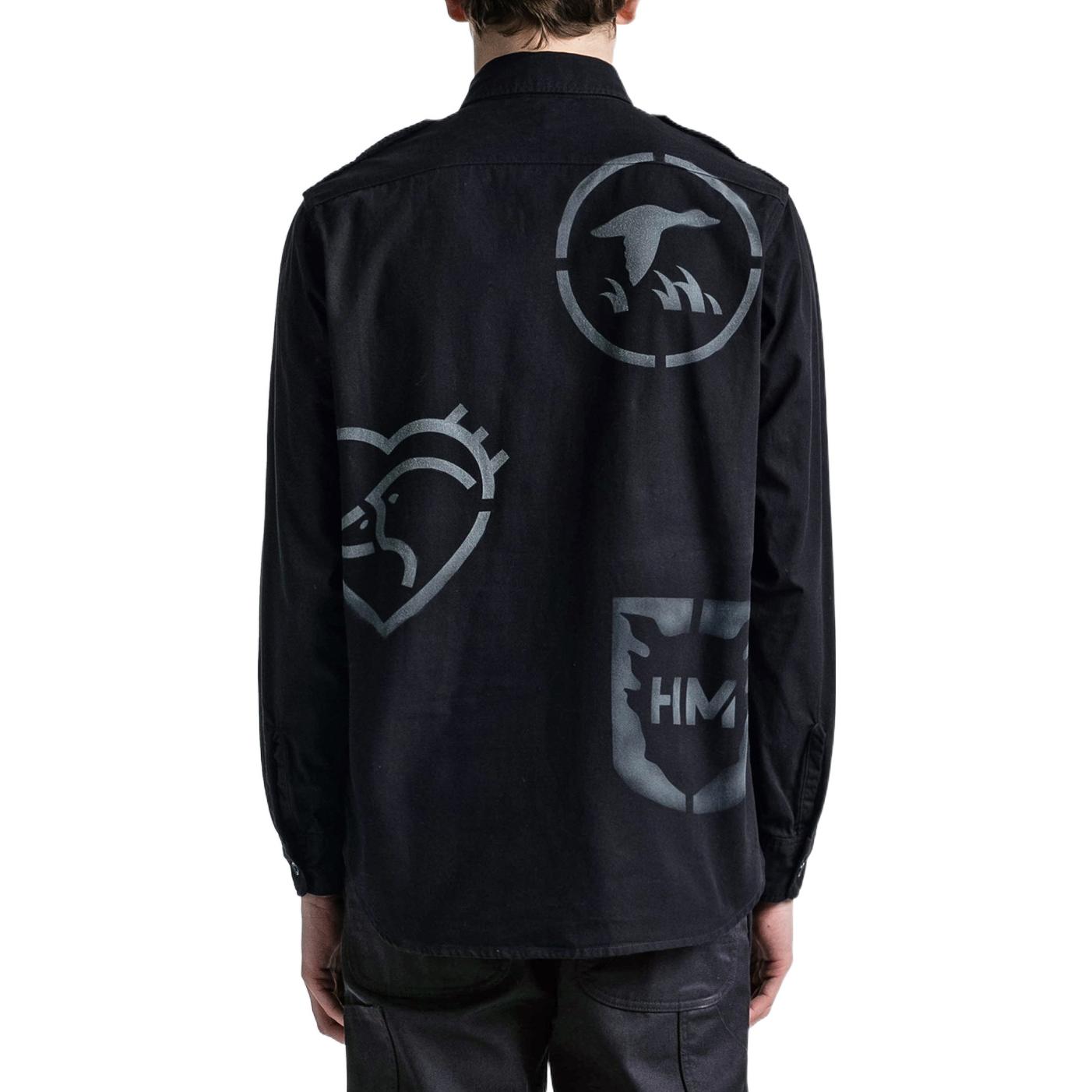 Purchase Camiseta de Manga Larga HUMAN MADE SS22 Logo Slogan Azul Marino. HM23SH002-NAVY