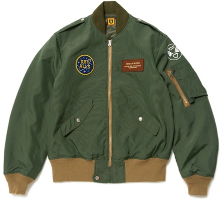 HUMAN MADE SS22 Jaket Varsity Satin Motif Harimau Yokosuka Bomber HM23JK002 Shop HUMAN MADE SS22 Jaket Varsity Satin Motif Harimau Yokosuka Bomber HM23JK002