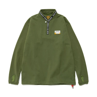 HUMAN MADE SS23 Green Label Patch Plain Sweatshirt HM25CS015-GREEN