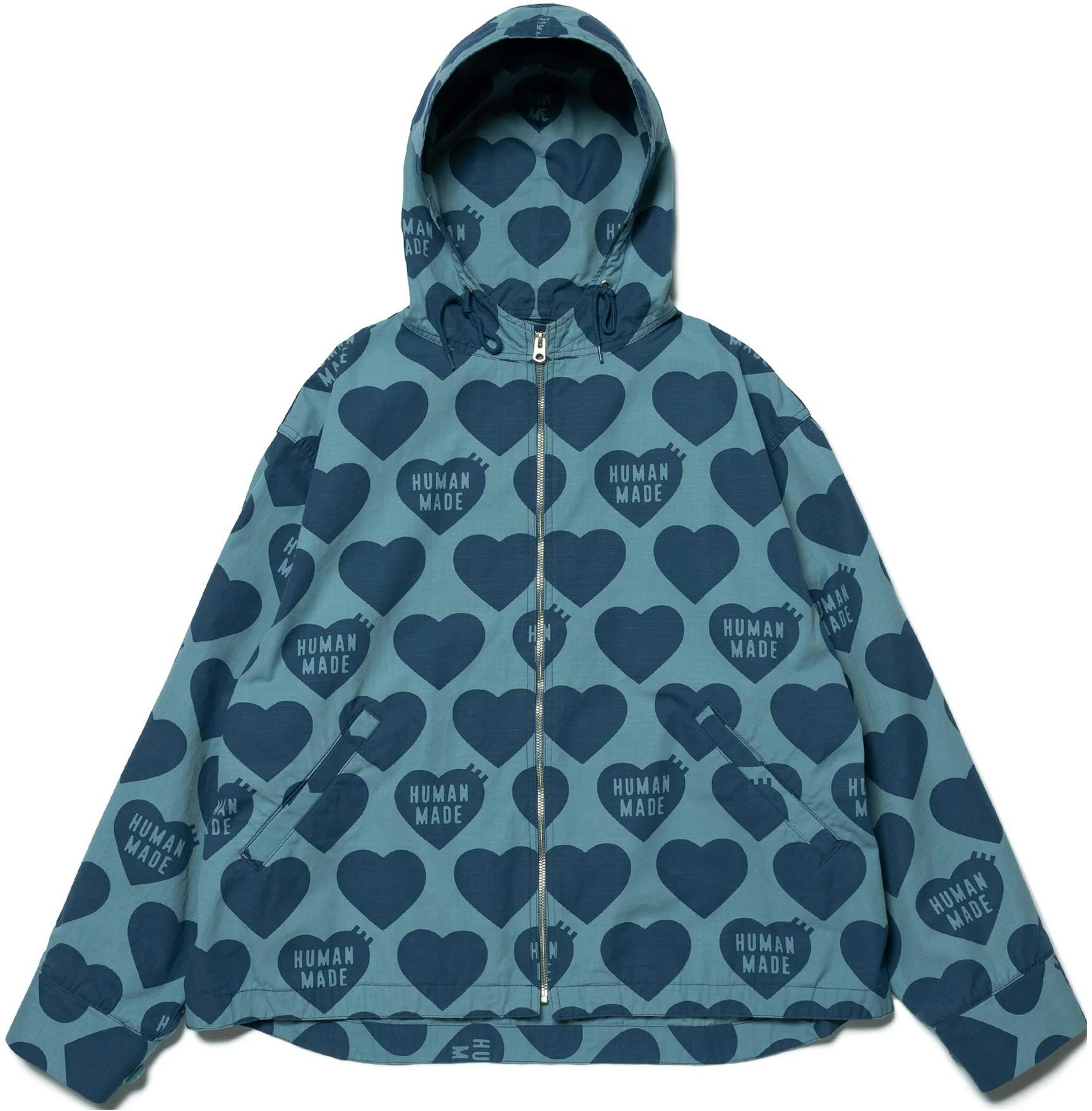 human-made-ss-23-all-over-heart-print-zip-jacket-unisex-blue-hm-25-jk-025