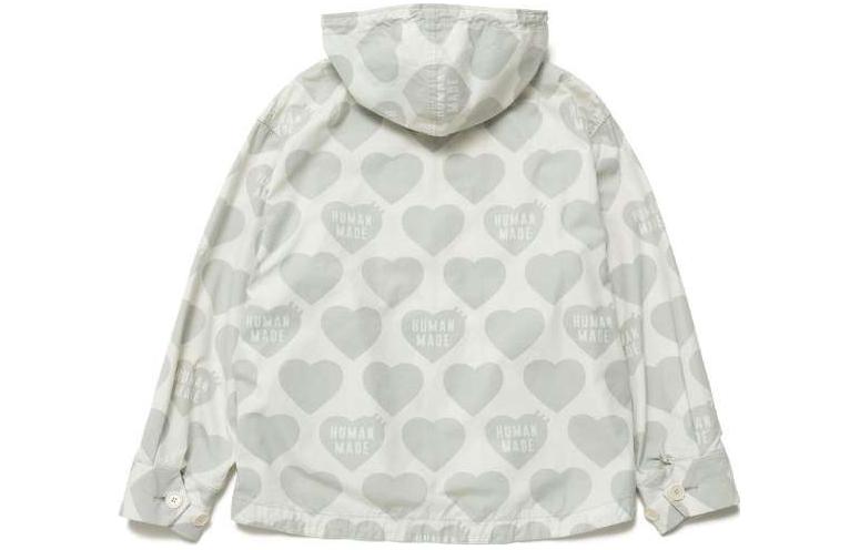 Cheap HUMAN MADE SS23 Jaket Zip Cetakan Hati Unisex Biru HM25JK025