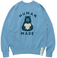 HUMAN MADE SS23 Bear Logo Crewneck Sweatshirt Unisex Long Sleeve HM25CS012 HUMAN MADE SS23 Bear Logo Crewneck Sweatshirt Unisex Long Sleeve HM25CS012