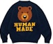 Buy HUMAN MADE SS23 Bear Raglan Knit Sweater Alphabet Jacquard Unisex Pullover. HM25CS001